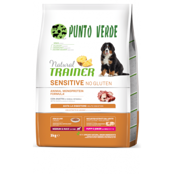 NATURAL TRAINER PUPPY MEDIUM MAXI ANATRA NO GLUTEN KG 3