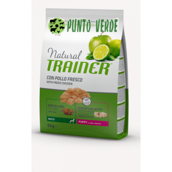 NATURAL TRAINER PUPPY MAXI (1-8) MESI POLLO KG 3