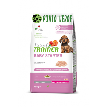 NATURAL TRAINER BABY STARTER CON CARNI BIANCHE KG 1,5