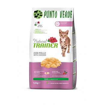 NATURAL TRAINER CAT PUPPY YOUNG POLLO KG 1,5