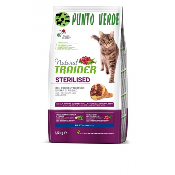 NATURAL TRAINER CAT STERILISED ADULT PROSCIUTTO CRUDO KG 1,5