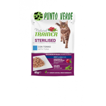 NATURAL TRAINER CAT WET STERILISED TONNO GR. 85